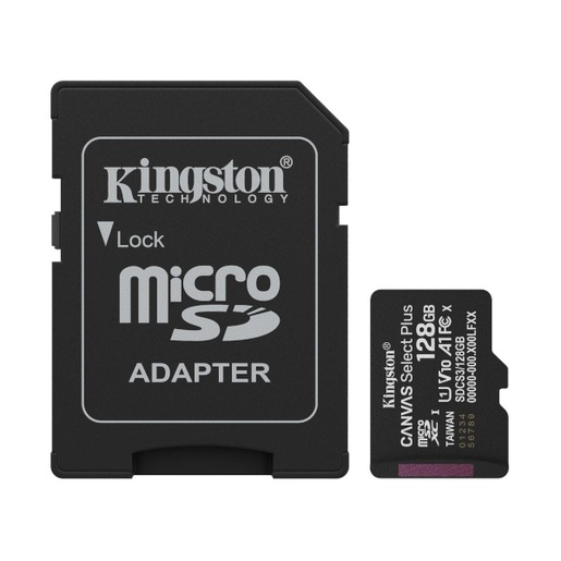 Memorijska kartica Kingston Canvas Select Plus microSD 128GB + adapter (SDCS3/128GB)
