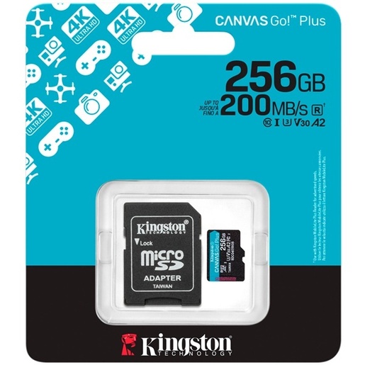 Memorijska kartica Kingston Canvas Go! Plus microSD 256GB + adapter (SDCG4/256GB)