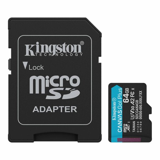 Memorijska kartica Kingston Canvas Go! Plus microSD 64GB + adapter (SDCG4/64GB)