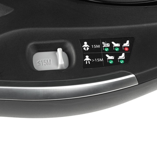 JANE Rotirajuća Isofix baza za Komibaby (40-87cm)/Kombikid (40-105cm), Gris Carbono