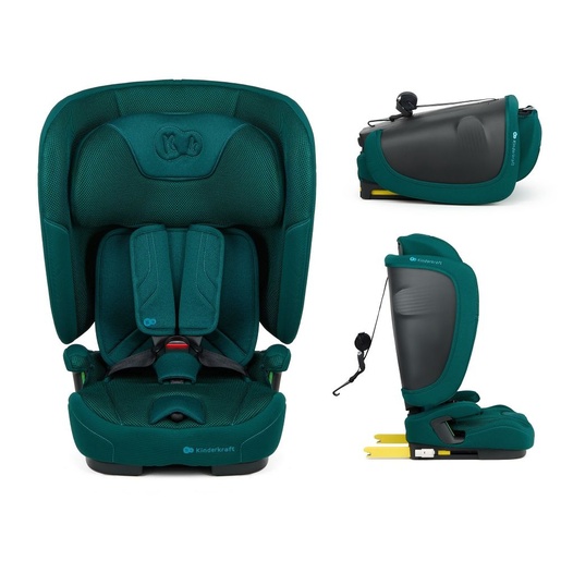 Kinderkraft autosjedalica FIX2GO i-Size 9-36 kg (76-150 cm), Green