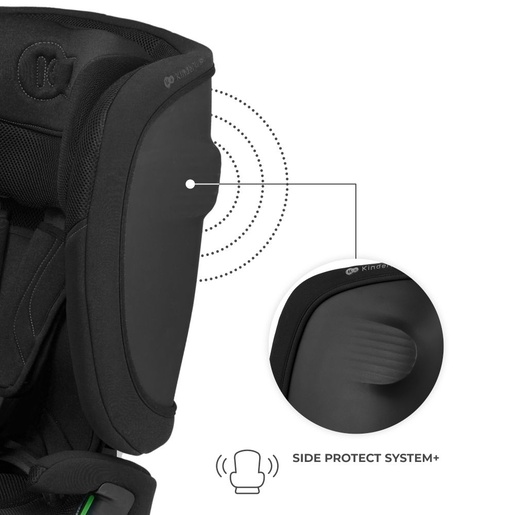 Kinderkraft autosjedalica FIX2GO i-Size 9-36 kg (76-150 cm), Black