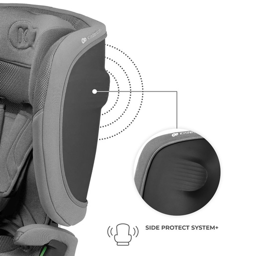 Kinderkraft autosjedalica FIX2GO i-Size 9-36 kg (76-150 cm), Grey