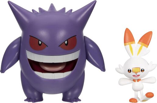 Pokemon Battle figure, 2 kom - Gengar i Scorbunny