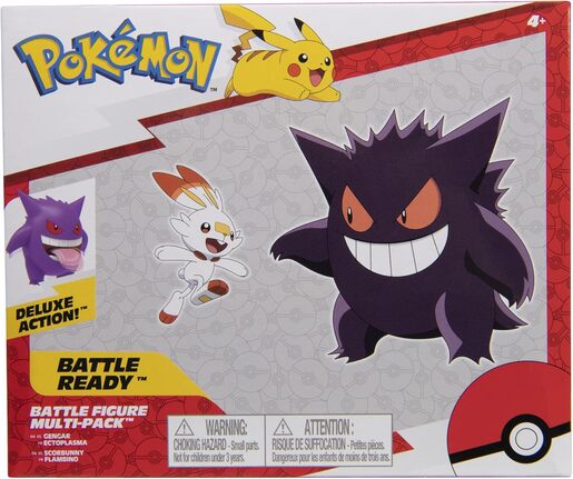 Pokemon Battle figure, 2 kom - Gengar i Scorbunny