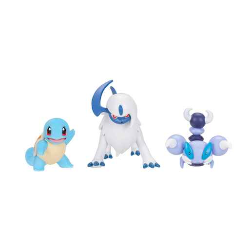 Pokemon Battle figure, 3 kom - Squirtle, Skorupi, Absol