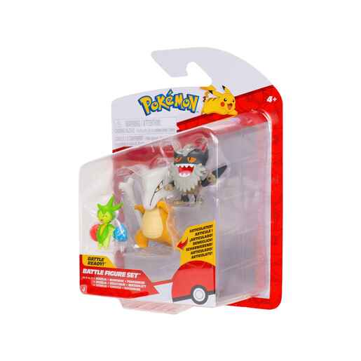 Pokemon Battle figure, 3 kom - Roselia With Stand, Perrserker, Marowak