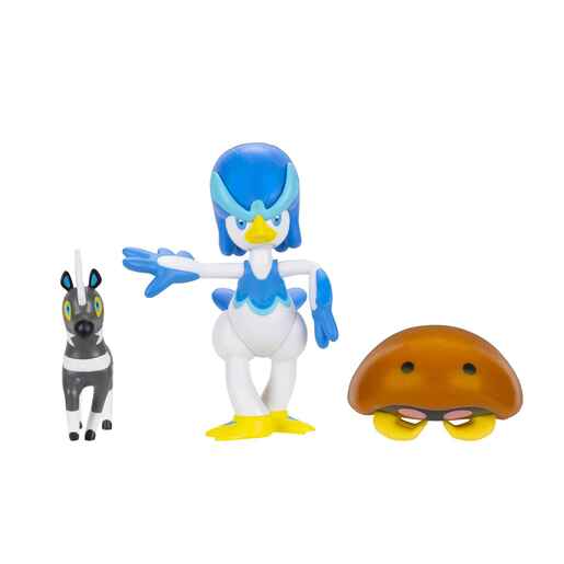 Pokemon Battle figure, 3 kom - Blitzle, Kabuto, Quaxwell