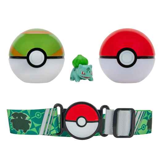Pokemon Clip 'N' Go Poke Ball pojas set za igru - Bulbasaur