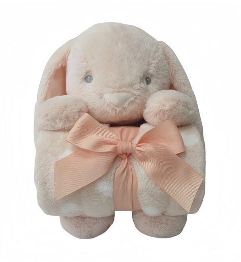 Free 2 Play plišana igračka s dekicom, zeko, narančasti