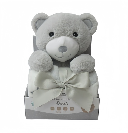 Free 2 Play plišana igračka s dekicom, medo