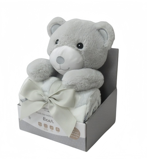 Free 2 Play plišana igračka s dekicom, medo