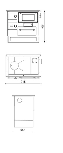 Alfa štednjak REGULAR-46 ECO Antracit