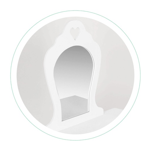 Ecotoys dječji toaletni stol s ogledalom za djevojčicu