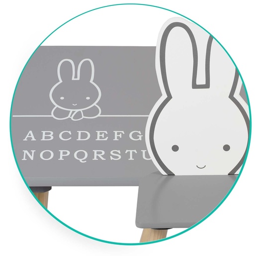 Ricokids stol sa dvije stolice za djecu, RC-847 zeko