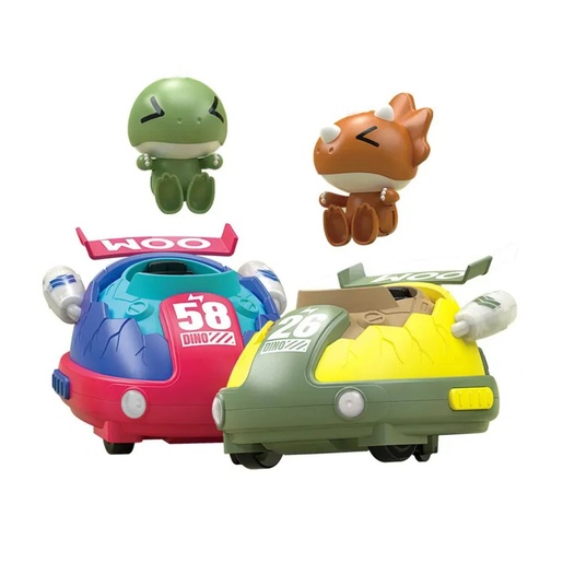 KAZOO DC302A Bumper dinosauri autići za sudaranje, glazba i svjetlo, na daljinsko upravljanje