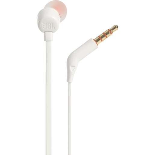 JBL T110E, in-ear slušalice, bijele