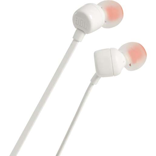 JBL T110E, in-ear slušalice, bijele
