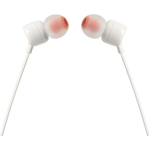 JBL T110E, in-ear slušalice, bijele
