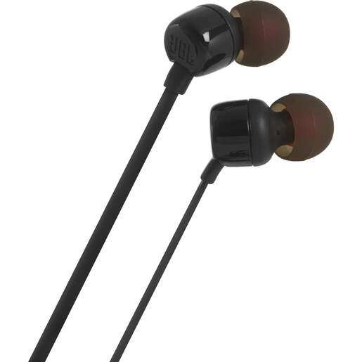 JBL T110E, in-ear slušalice, crne