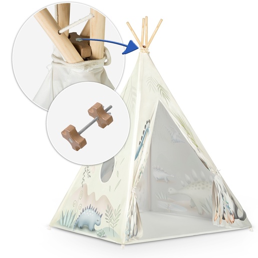 Nukido Teepee šator za djecu - dinosauri
