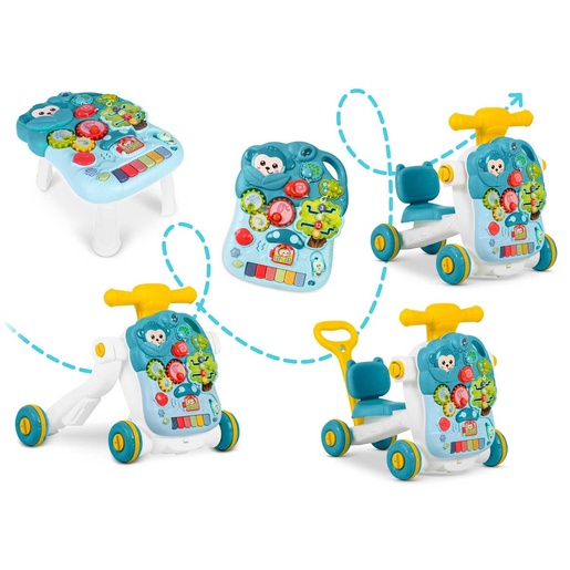 Ricokids 5u1 edukativni stol zeleni 781500