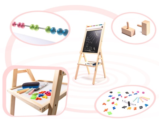 Magnetna ploča za kredu, abakus, papir, kreda, slova 90cm