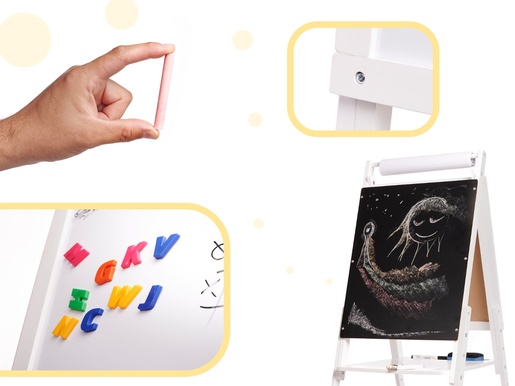 Velika drvena ploča kreda magnet XXL 115cm