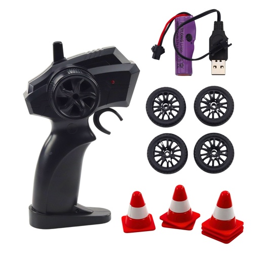 Drift sportski automobil s izmjenjivim kotačima na daljinsko upravljanje rc 4wd policija