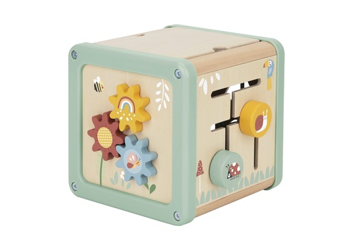 Woopie zelena drvena kocka za aktivnosti višenamjenska edukativna razvrstavač