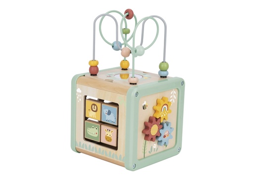 Woopie zelena drvena kocka za aktivnosti višenamjenska edukativna razvrstavač