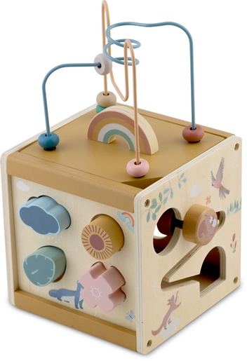 Nukido drvena senzorna kocka NK-861