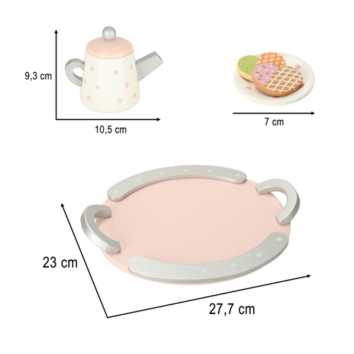 Lulilo dječji drveni set za kavu i čaj 