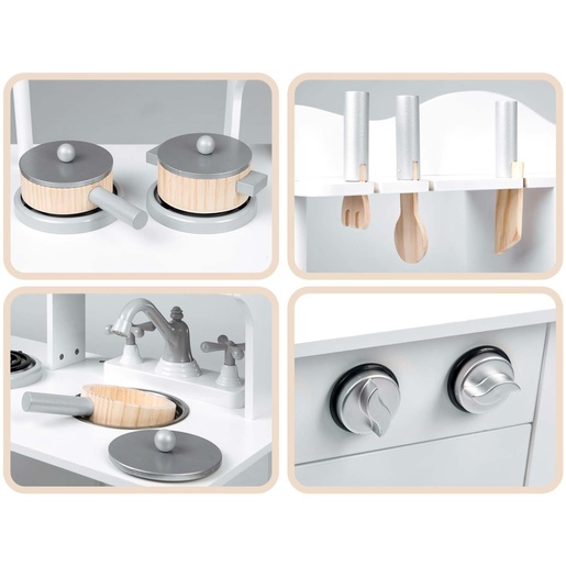 Drvena kuhinja za djecu 60 x 30 x 85 cm