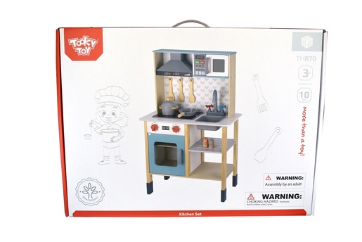 Tooky igračka velika drvena kuhinja za djecu