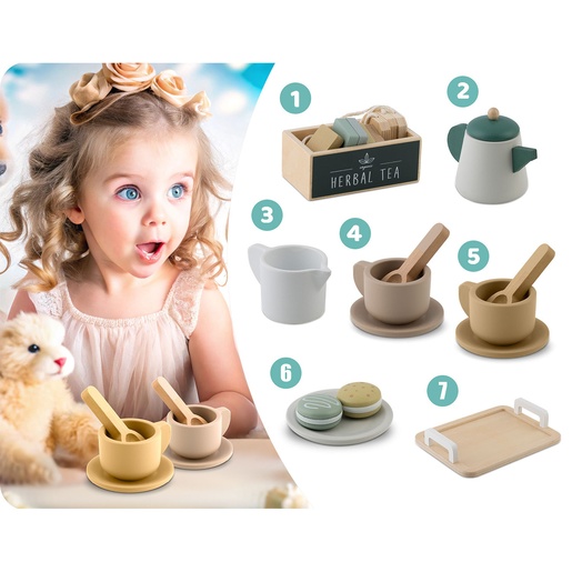 Nukido Drveni set za čaj nk-864