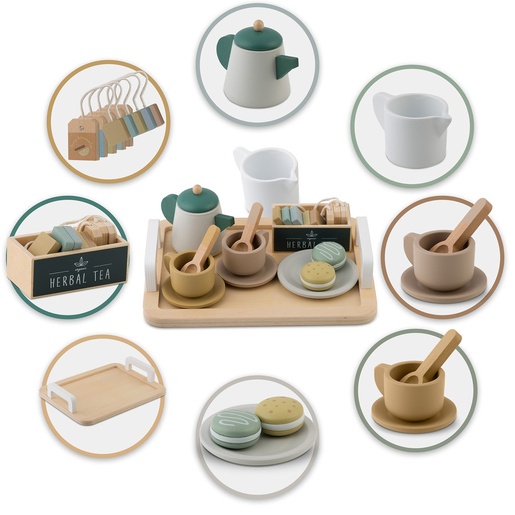 Nukido Drveni set za čaj nk-864