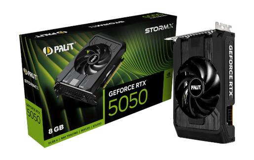 Grafička kartica Palit, nVidia GeForce RTX 5050 StormX 8GB GDDR7, PCIe 5.0, 3x DisplayPort, 1x HDMI (NE65050019P1-GB2070F)