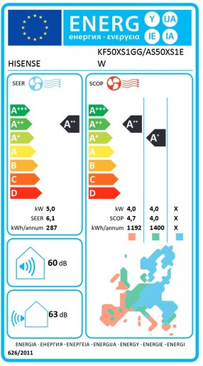 Hisense klima uređaj Expert Comfort KF50XS1GG