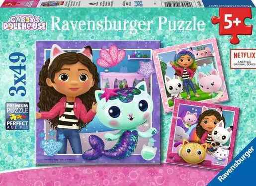 Ravensburger 3x49 kom puzzle Gabby's Dollhouse