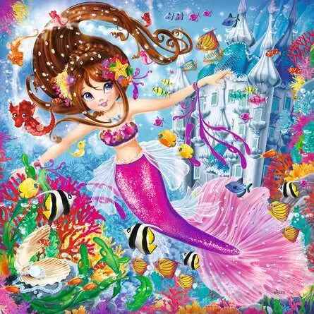 Ravensburger 3x49 kom puzzle Charming Mermaids
