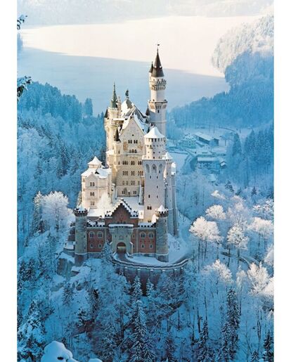 Ravensburger 1500 kom puzzle Neuschwanstein Castle in Winter