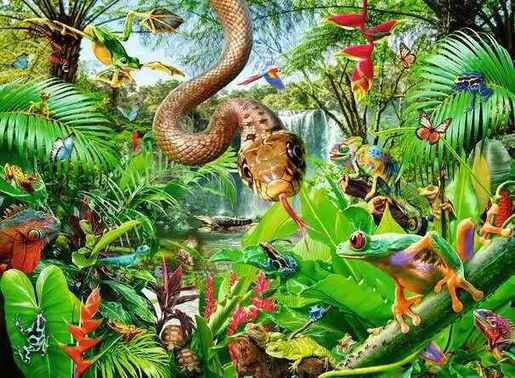 Ravensburger 300 kom puzzle Reptile Resort
