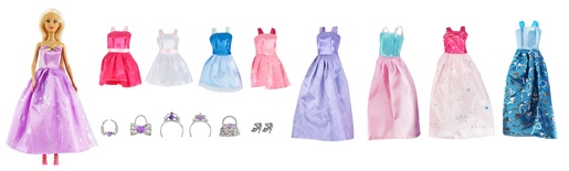 Bonnie Pink lutka princeza s odjećom i dodacima - 29cm