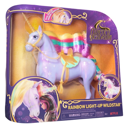 Unicorn Academy dugin jednorog sa svjetlom Wildstar - 28cm