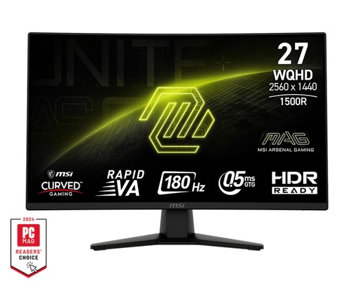 MSI monitor MAG 274CQF, 27" QHD VA 180Hz, 2xHDMI, DisplayPort