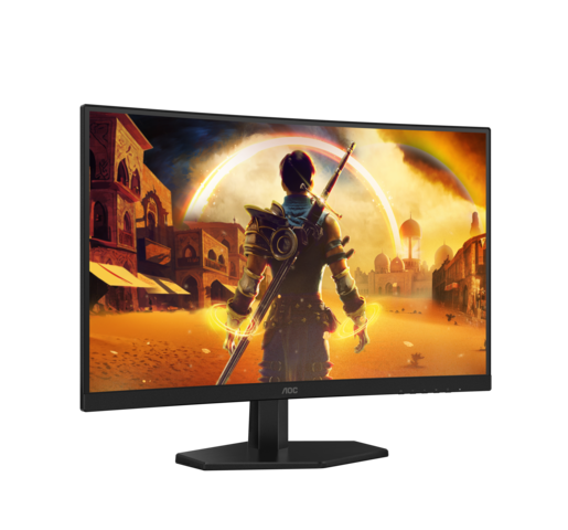 AOC monitor C27G42E, 27" FHD, VA, 180Hz, 1ms, zakrivljeni, 2xHDMI, DP, HDR10, zvučnici