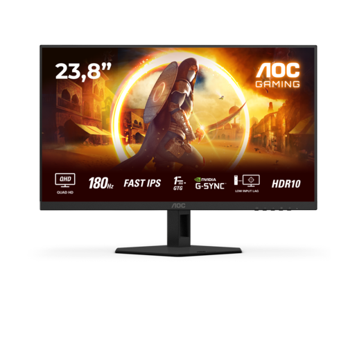 AOC monitor Q24G4RE 23,8", QHD, HDMI, DP, 180Hz