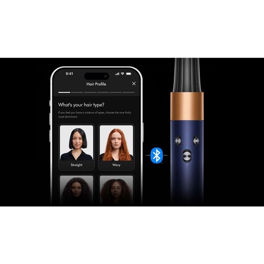 Dyson uređaj za stiliziranje i sušenje kose Airwrap i.d. Straight+Wavy, Prussian Blue/Rich Copper