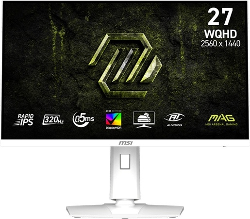 MSI monitor MAG 274QRFW X32, 27" IPS, WQHD, 320Hz, 0.03ms, HDMI, DP, pivot